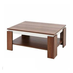 ترابيزة قهوة 45×100×50 سم من - بني و أبيض